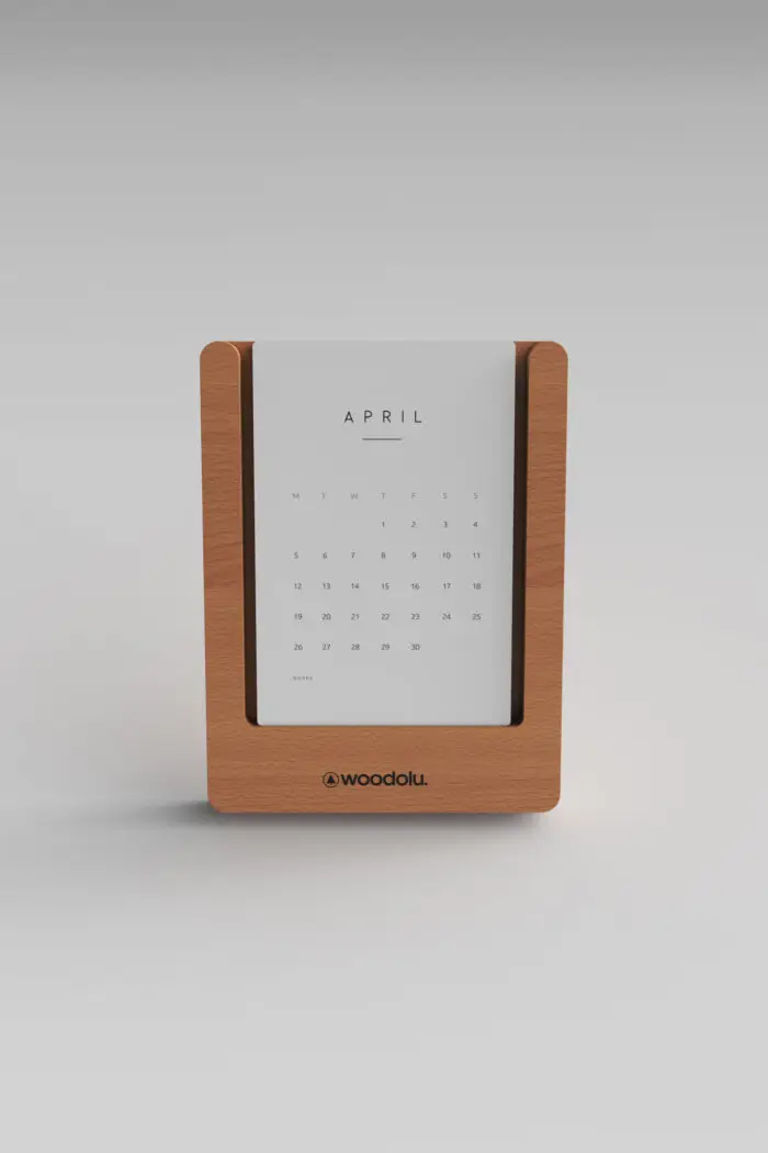 CW-06 Ahşap Masa Takvimi - Görsel 2