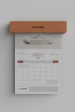 DT-01 Ahşap Duvar Takvimi | doğal ahşap takvim – masatakvimi.com.tr