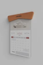 DT-01 Ahşap Duvar Takvimi ahşap standlı masa takvimi – 2026