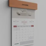 Kurumsal ahşap masa takvimi – DT-01 Ahşap Duvar Takvimi