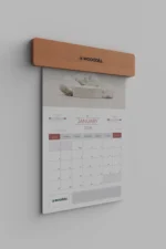 Kurumsal ahşap masa takvimi – DT-01 Ahşap Duvar Takvimi