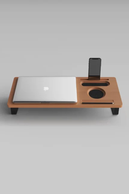 Özel tasarım ahşap masa takvimi – ST-01 Notebook Stand Organizer