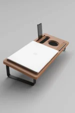 ST-01 Notebook Stand Organizer – doğal ahşap standlı masa takvimi