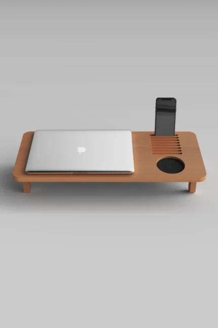 Kurumsal ahşap masa takvimi – ST-03 Notebook Stand Organizer